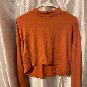 Orange crop top
